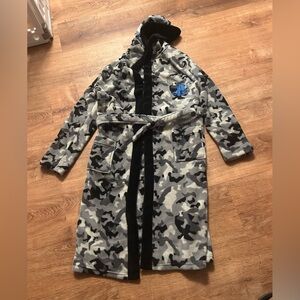 Boys size 13-14 hooded with attached belt PlayStation robe and two front pockets